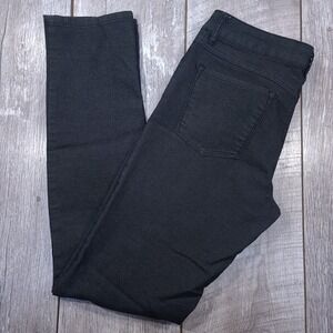 Prana Jeans Womens 6 30x32 Black Organic Cotton Stretch Slim Straight Leg Pants